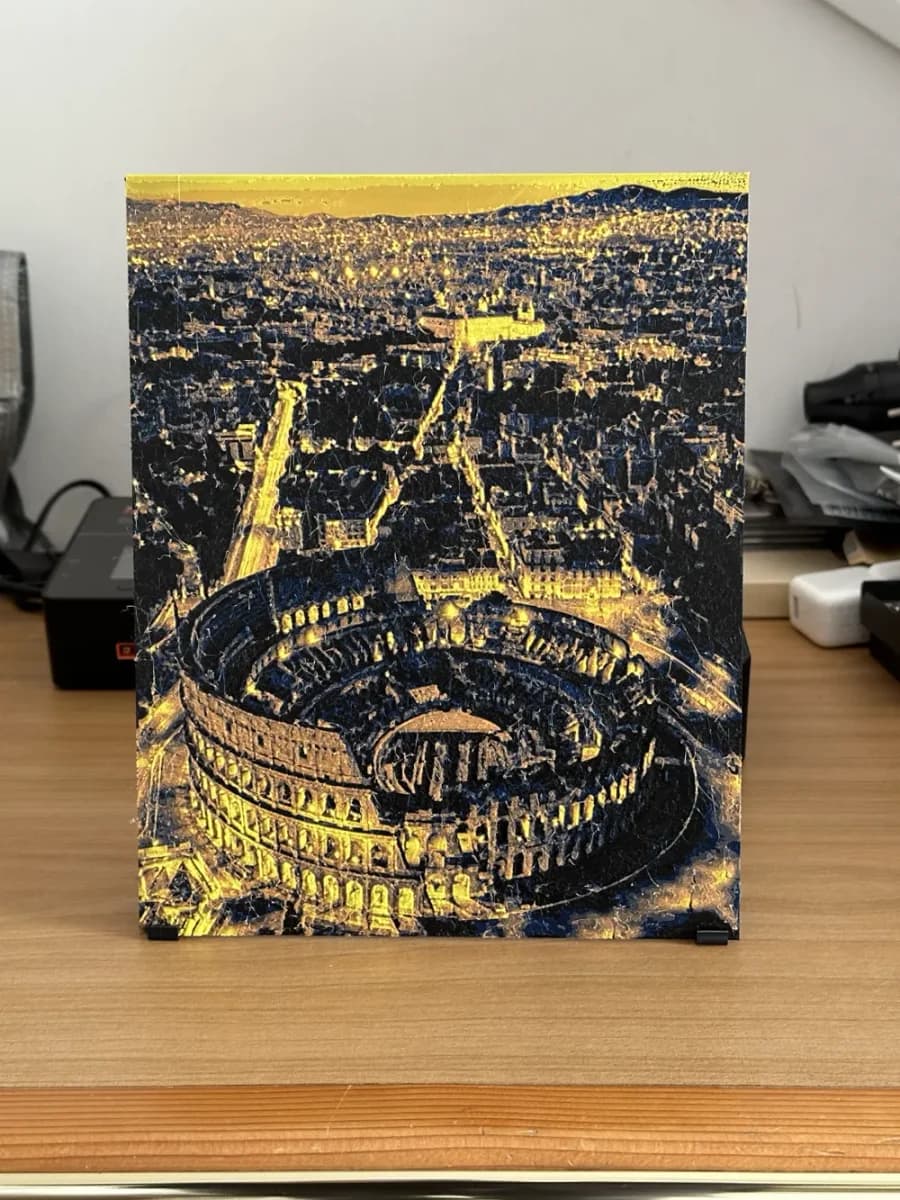 Colosseum Rome HueForge 245mm by enricoRE HueForge model: Colosseum Rome HueForge 245mm by enricoRE