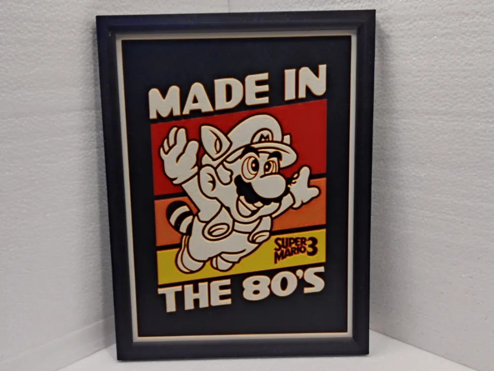 Super Mario 3 by Asgar3D HueForge model: Super Mario 3 by Asgar3D
