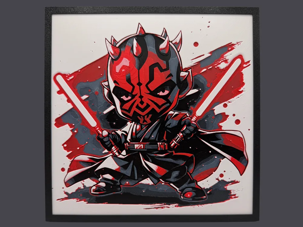 HueForge model: Darth Maul - Chibi Edition by Canadian Gamer