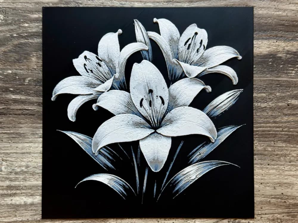 Lily Flower Series by novy HueForge model: Lily Flower Series by novy