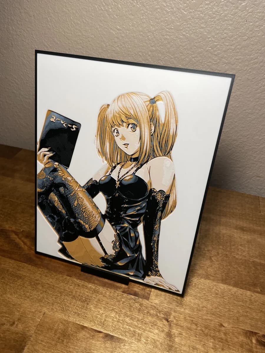 Misa - Death Note by Cloudy Nostalgia HueForge model: Misa - Death Note by Cloudy Nostalgia