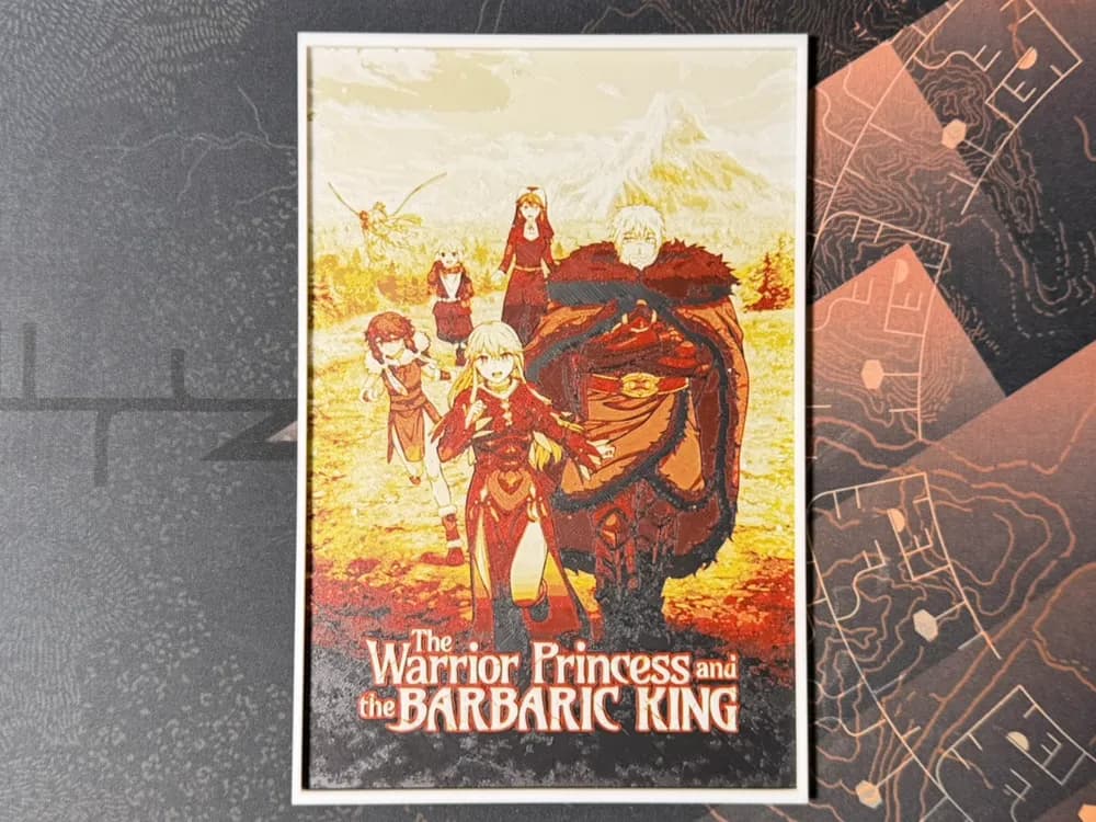 The Warrior Princess and the Barbaric King by ZorPrime7 HueForge model: The Warrior Princess and the Barbaric King by ZorPrime7