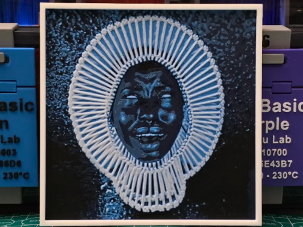 Childish Gambino "Awaken, My Love!" Album Art by Lumpy3D HueForge model: Childish Gambino "Awaken, My Love!" Album Art by Lumpy3D