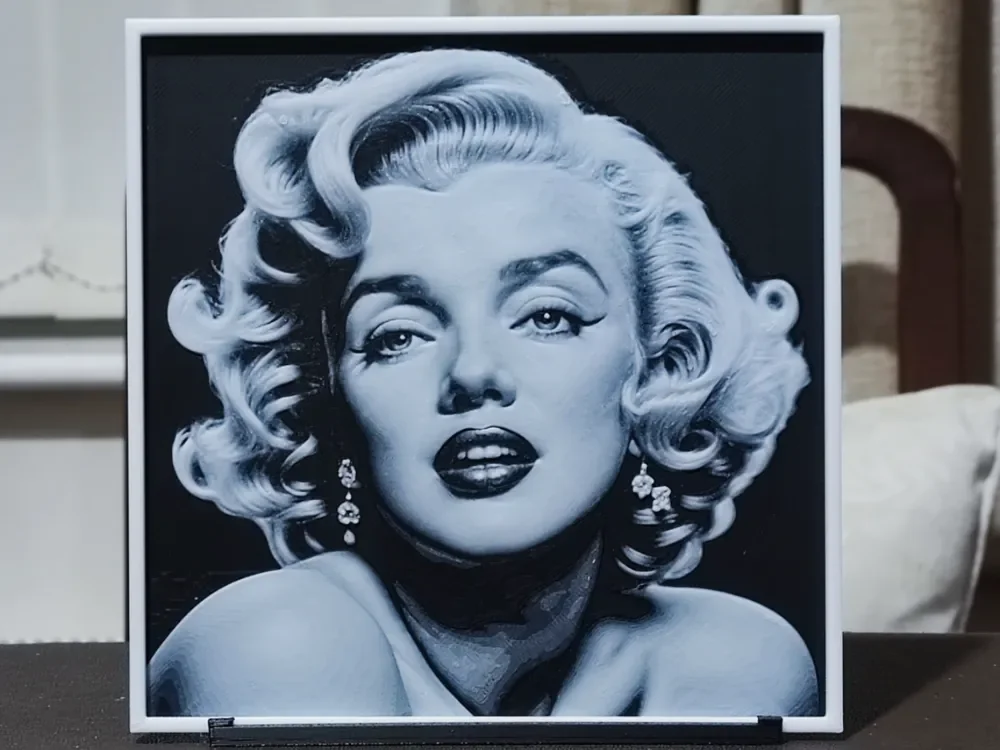 Marilyn Monroe (1) - HueForge 2 Color by BoDad HueForge model: Marilyn Monroe (1) - HueForge 2 Color by BoDad