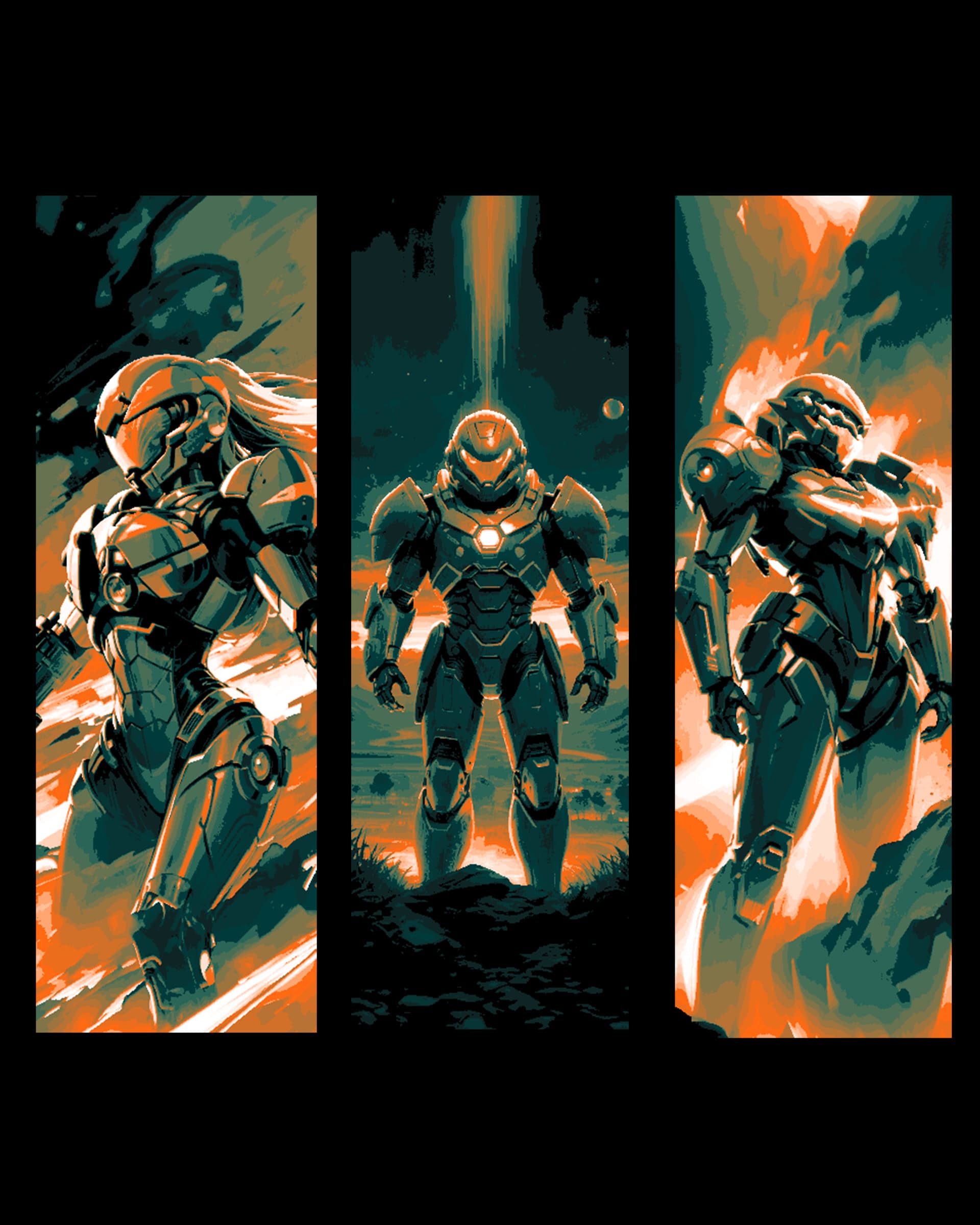 Fanart of the action-adventure game Metroid - Hero Samus Aran in Armor Fanart of the action-adventure game Metroid - Hero Samus Aran in Armor