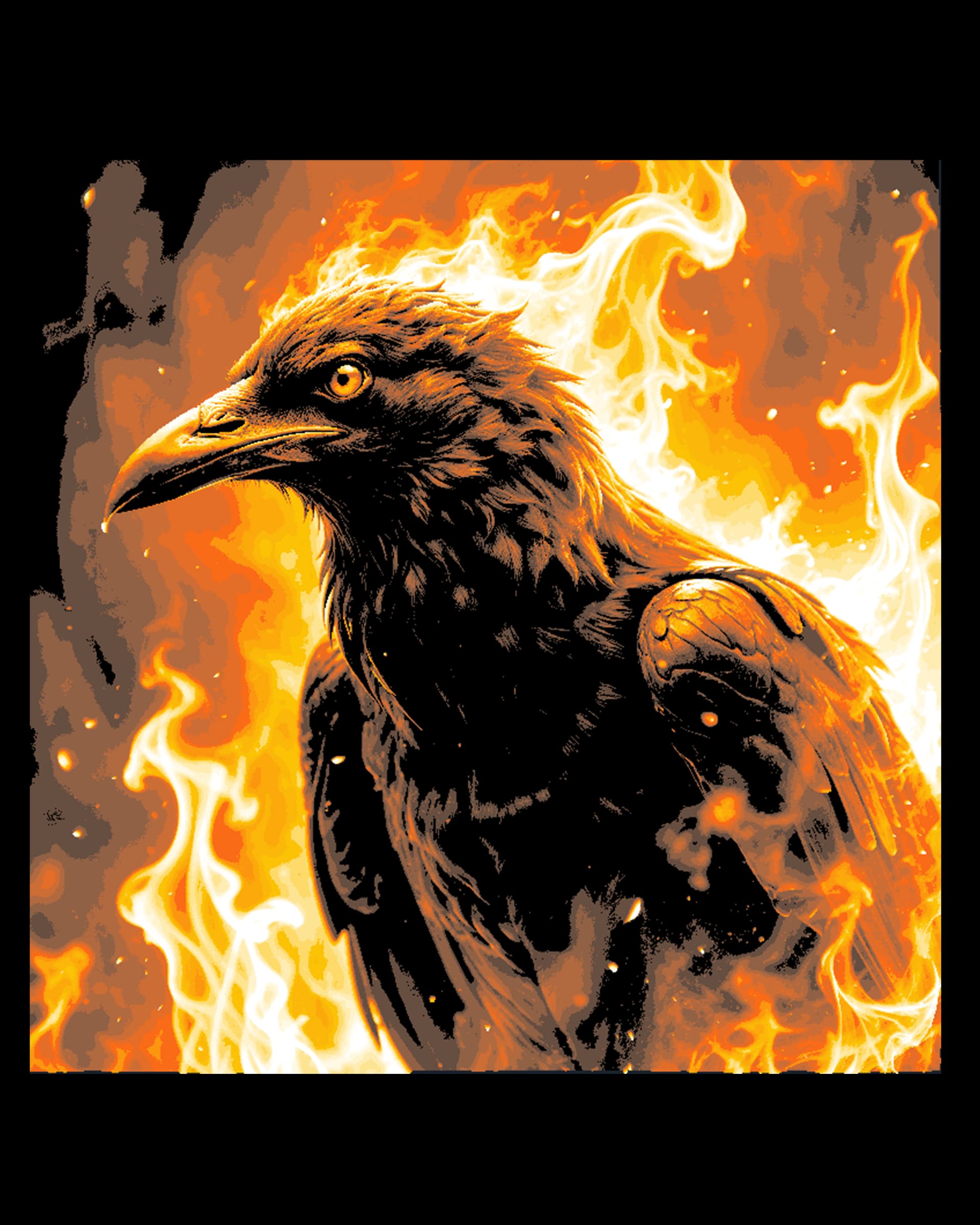 The gaze of the Firebird - Hueforge Art by BooneCo3d HueForge model: The gaze of the Firebird - Hueforge Art by BooneCo3d