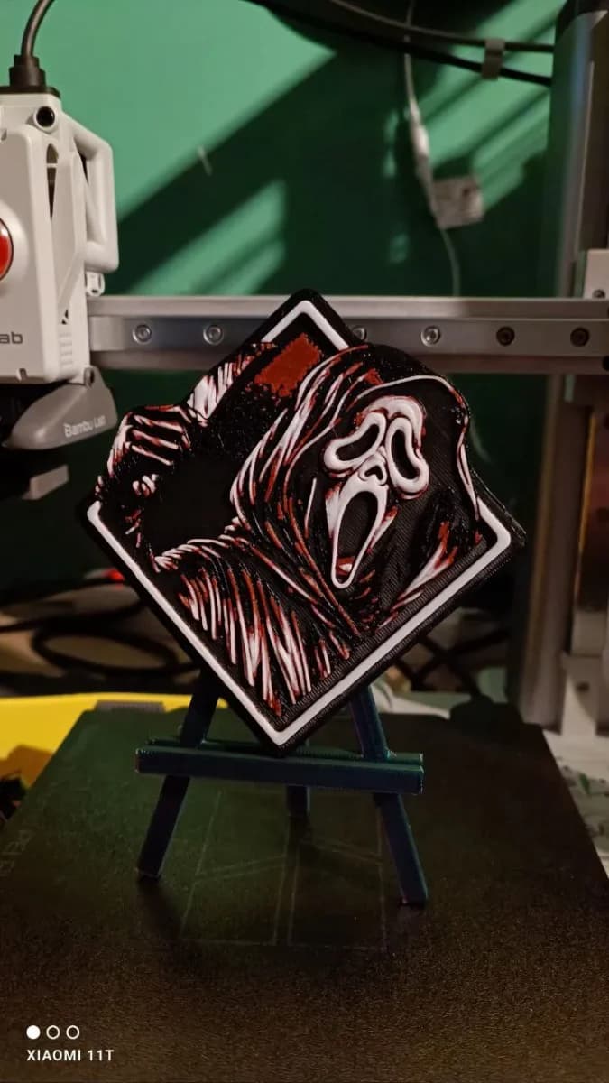 scream hueforge by KO Additive Labo HueForge model: scream hueforge by KO Additive Labo