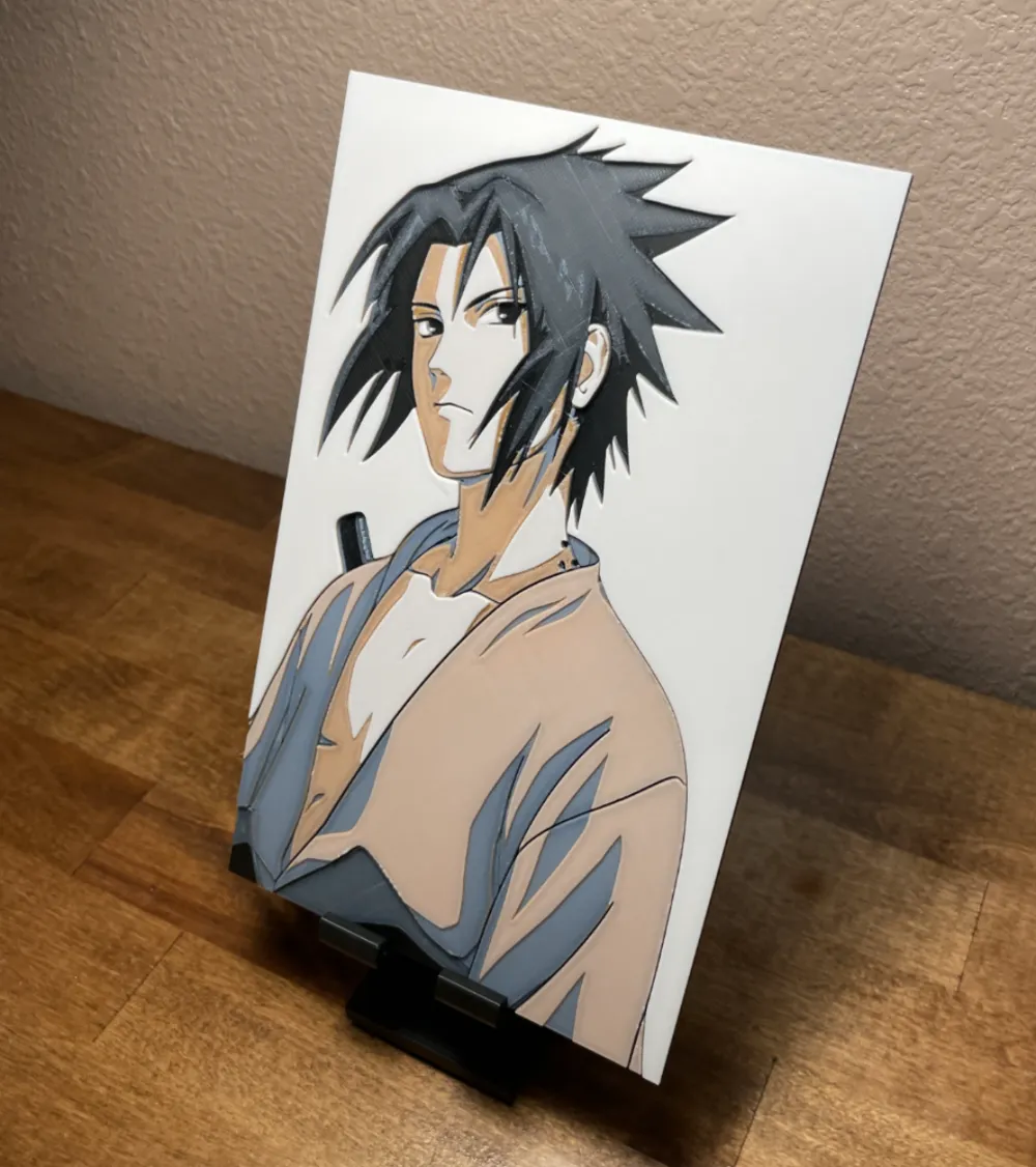 HueForge model: Hueforge - Naruto - Sasuke by Cloudy Nostalgia