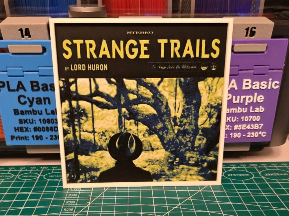 Lord Huron "Strange Trails" Album - Hueforge Art by Lumpy3D HueForge model: Lord Huron "Strange Trails" Album - Hueforge Art by Lumpy3D