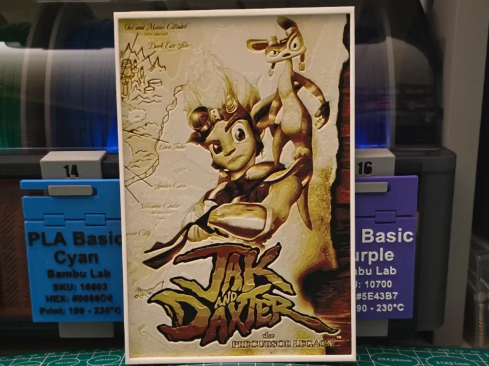 HueForge model: Jak and Daxter: The Precursor Legacy - Hueforge by Lumpy3D