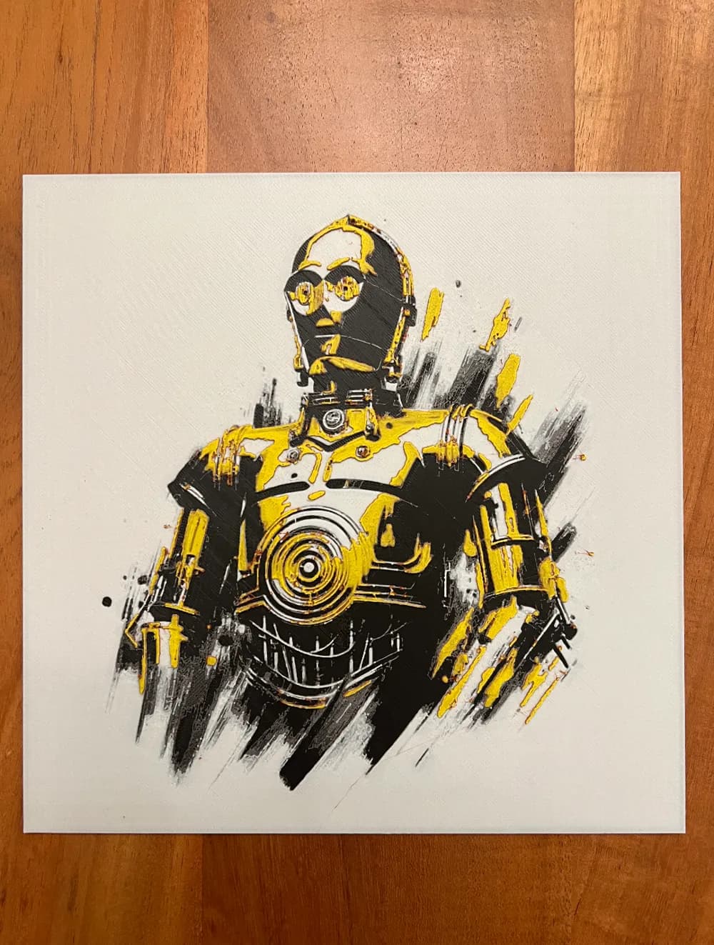 C-3PO by JustBe 3D Printing HueForge model: C-3PO by JustBe 3D Printing