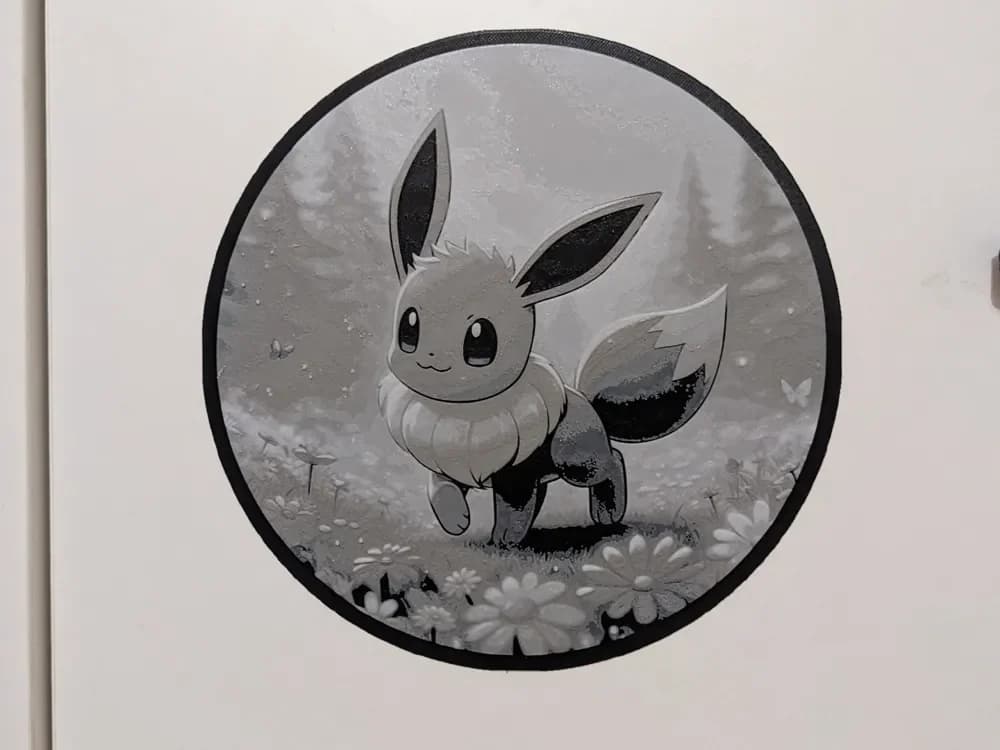 POKEMON Eevee Evoli HueForge by Seb3D HueForge model: POKEMON Eevee Evoli HueForge by Seb3D