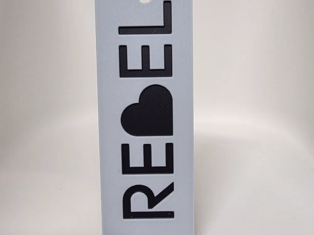 Rebel Bookmark by Morganja HueForge model: Rebel Bookmark by Morganja