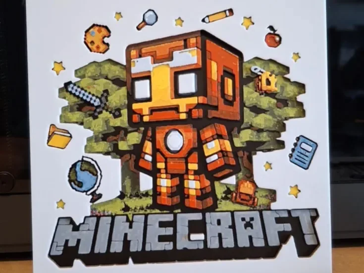 Ironman Minecraft huforge 15cm x 15cm Ironman Minecraft huforge 15cm x 15cm