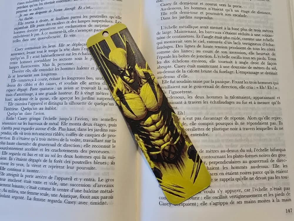 Bookmark Wolverine by Kactus Fpv HueForge model: Bookmark Wolverine by Kactus Fpv