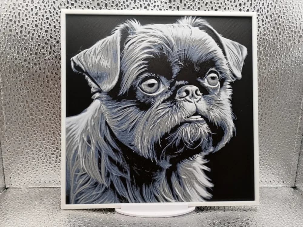 Brussels Griffon hueforge by Borishotch Industries HueForge model: Brussels Griffon hueforge by Borishotch Industries