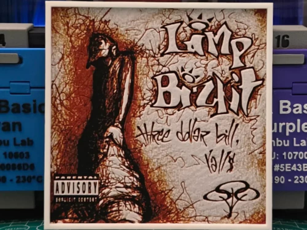 Limp Bizkit "Three Dollar Bill, Y'all" Album Art by Lumpy3D HueForge model: Limp Bizkit "Three Dollar Bill, Y'all" Album Art by Lumpy3D