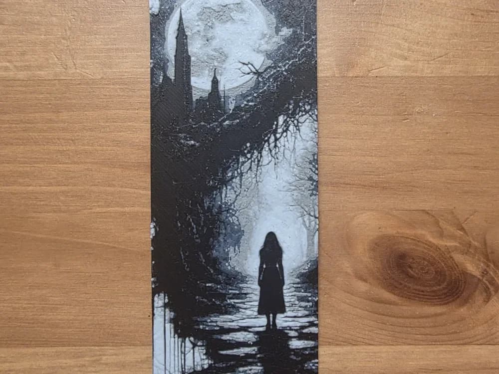 Spooky Bookmark by Morganja HueForge model: Spooky Bookmark by Morganja