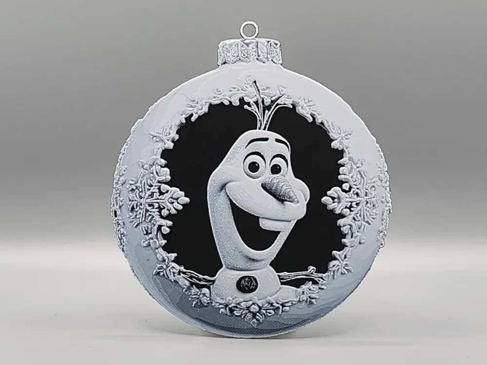 Olaf Frozen Christmas Tree Ornament Decoration 3 by Sarge HueForge model: Olaf Frozen Christmas Tree Ornament Decoration 3 by Sarge