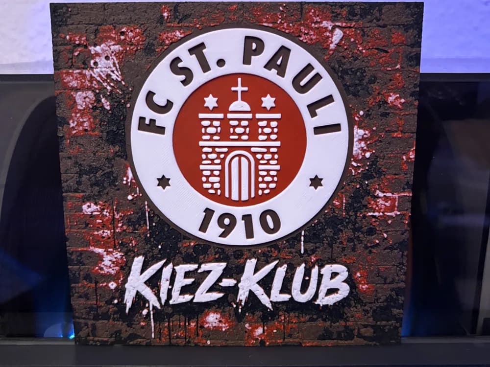 FC St. Pauli 1910 Kiez-Klub Hueforge St. Pauli by Reeftank&more HueForge model: FC St. Pauli 1910 Kiez-Klub Hueforge St. Pauli by Reeftank&more