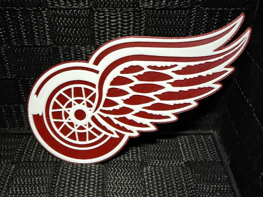 Detroit Redwings Logo - Hueforge by JoDau HueForge model: Detroit Redwings Logo - Hueforge by JoDau