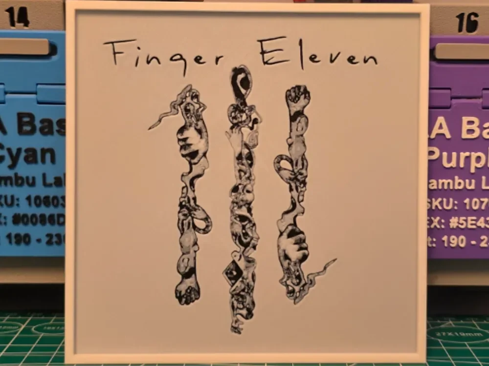 Finger Eleven "Finger Eleven" Album - Hueforge Art by Lumpy3D HueForge model: Finger Eleven "Finger Eleven" Album - Hueforge Art by Lumpy3D