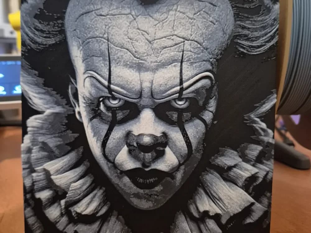 pennywise hueforge by Buntsta HueForge model: pennywise hueforge by Buntsta