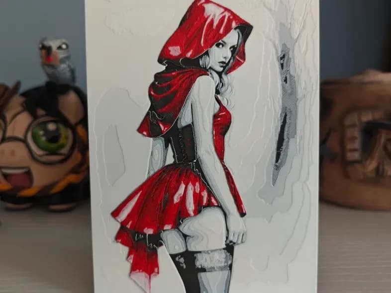 Red Riding Hood Hueforge by Litolunar HueForge model: Red Riding Hood Hueforge by Litolunar