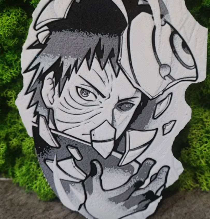 Obito by Garuda3D HueForge model: Obito by Garuda3D