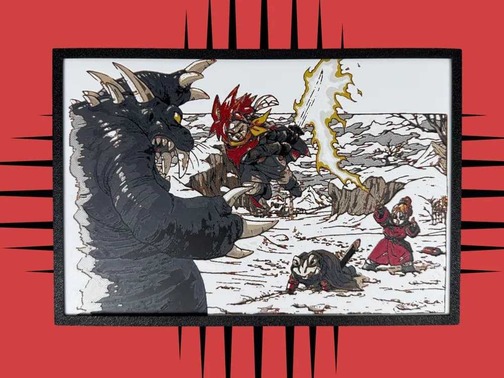 Chrono Trigger - Super Nintendo (SNES) by Canadian Gamer HueForge model: Chrono Trigger - Super Nintendo (SNES) by Canadian Gamer