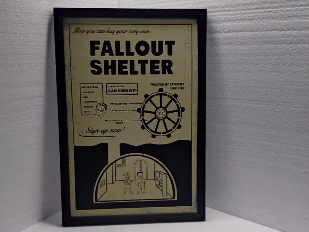 HueForge model: Fallout Shelter by Asgar3D