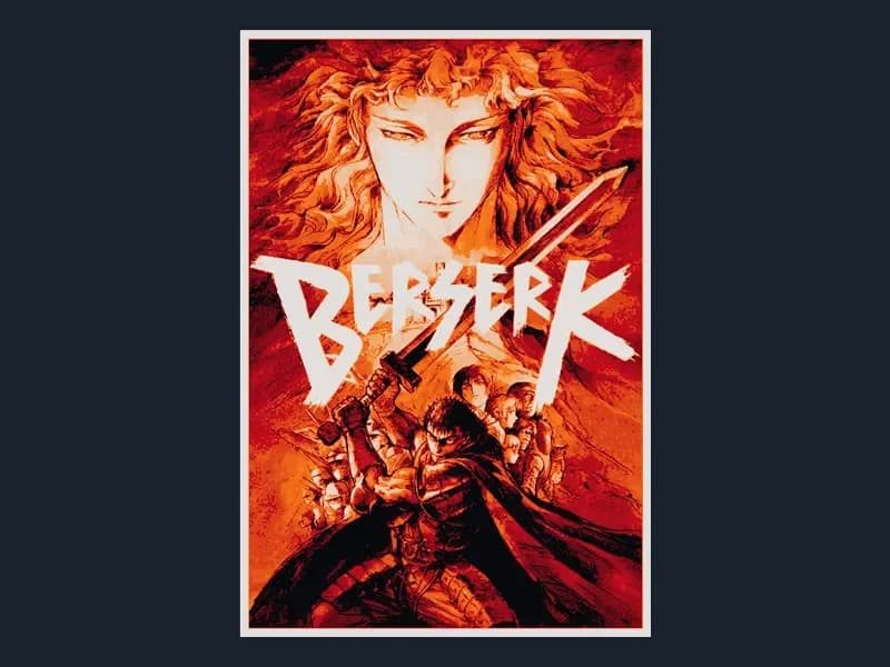 Berserk (Series Poster - HueForge) by HugheCraft HueForge model: Berserk (Series Poster - HueForge) by HugheCraft