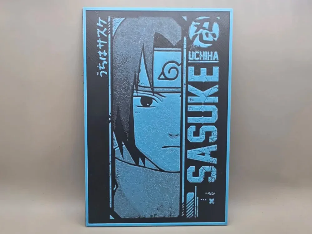 Sasuke Naruto - HueForge by keko HueForge model: Sasuke Naruto - HueForge by keko