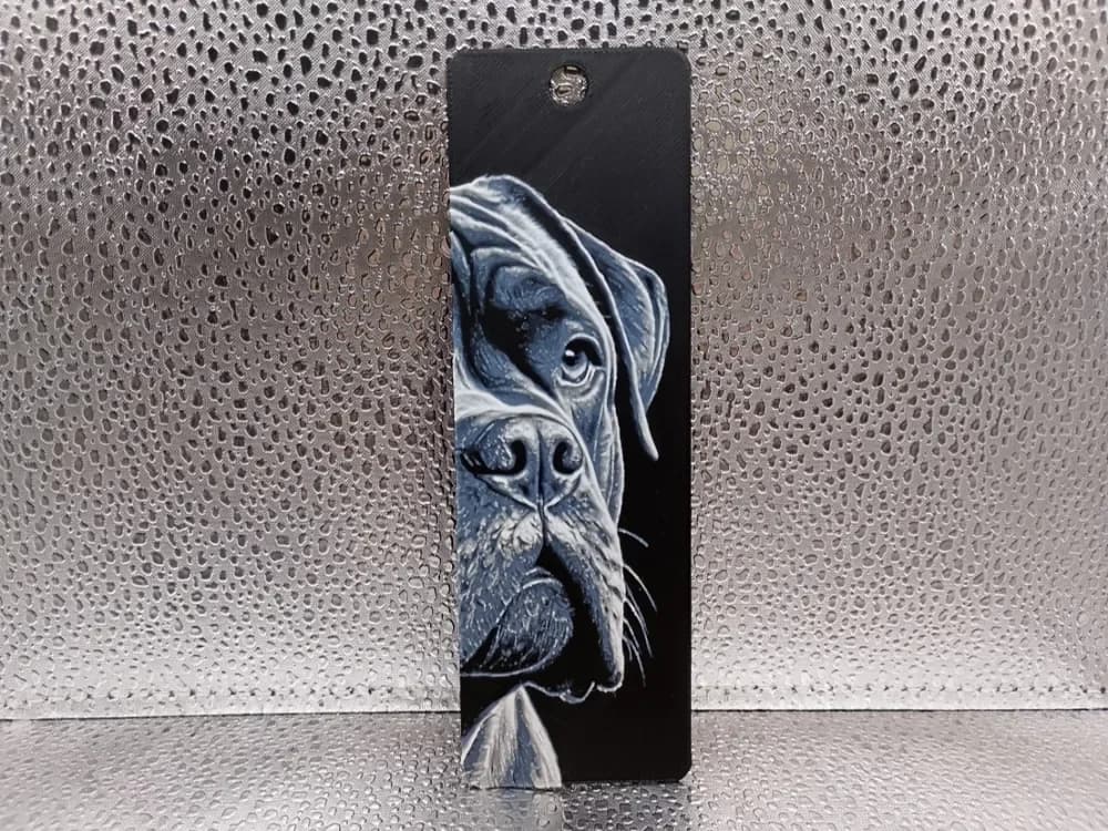 Cane Corso Bookmark – Hueforge by Borishotch Industries HueForge model: Cane Corso Bookmark – Hueforge by Borishotch Industries