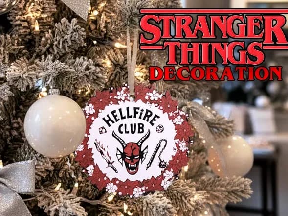 Hellfire Club Stranger things Christmas Decoration Hellfire Club Stranger things Christmas Decoration