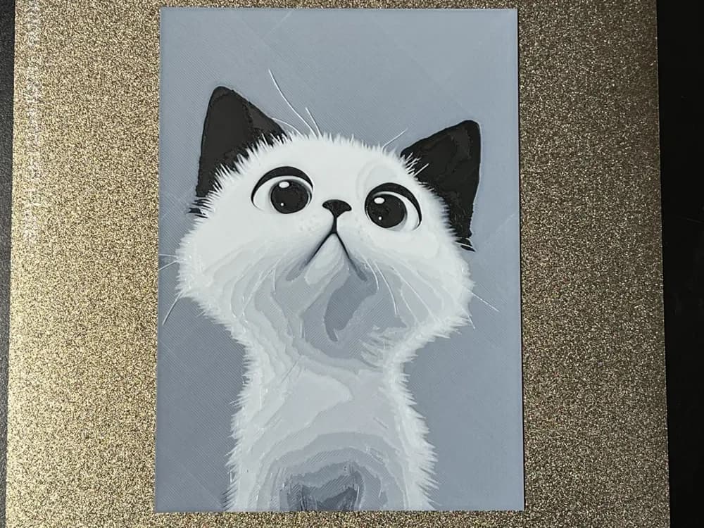 Wide-Eyed Wonder Cat Hueforge by FantasyZ HueForge model: Wide-Eyed Wonder Cat Hueforge by FantasyZ