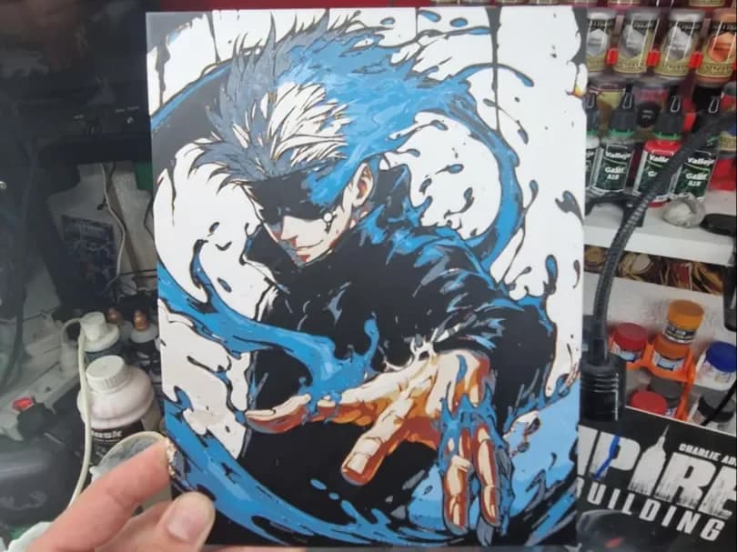 Jujutsu Kaisen Hueforge - Satoru Gojo by Dakiren HueForge model: Jujutsu Kaisen Hueforge - Satoru Gojo by Dakiren