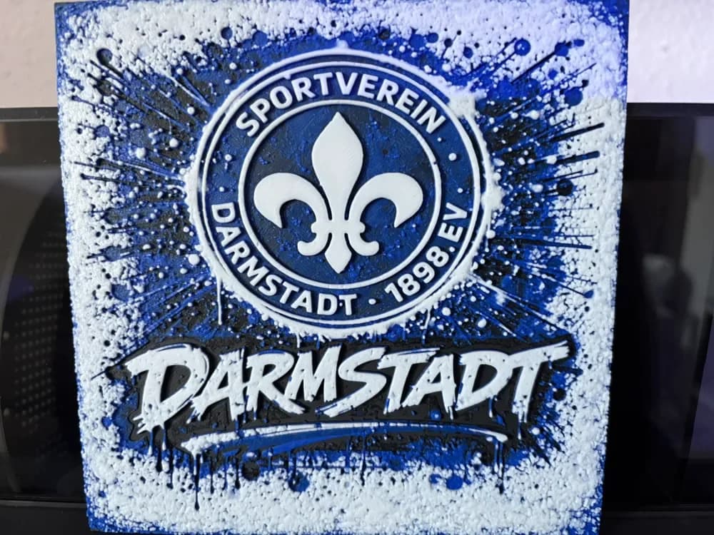 SV Darmstadt 98 Graffiti Hueforge by Reeftank&more HueForge model: SV Darmstadt 98 Graffiti Hueforge by Reeftank&more