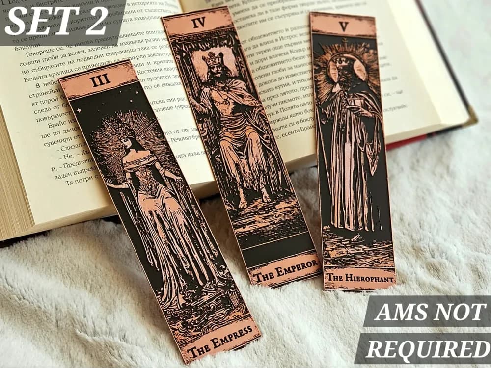 Tarot Bookmarks - (Set 2 Major Arcana) by C3D HueForge model: Tarot Bookmarks - (Set 2 Major Arcana) by C3D