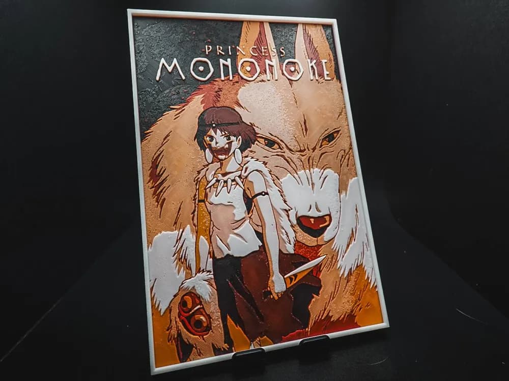 Princess Mononoke (Movie Poster - HueForge) Princess Mononoke (Movie Poster - HueForge)
