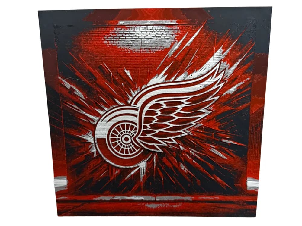 Detroit Red Wings - NHL Hueforge by Canadian Gamer HueForge model: Detroit Red Wings - NHL Hueforge by Canadian Gamer