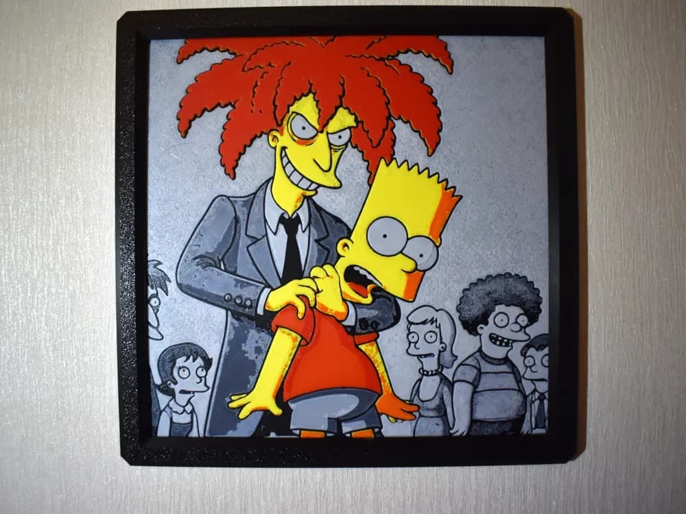 HueForge model: Sideshow Bob Hueforge by Chris B