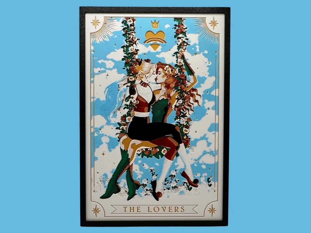 Harley Quinn & Poison Ivy - The Lovers Tarot Card Harley Quinn & Poison Ivy - The Lovers Tarot Card
