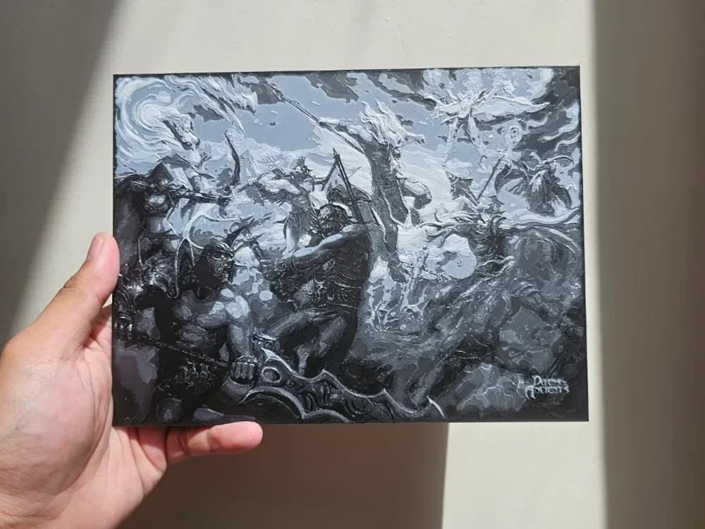 HueForge model: DotA Loading Screen by Kunkka Hueforge by Loki