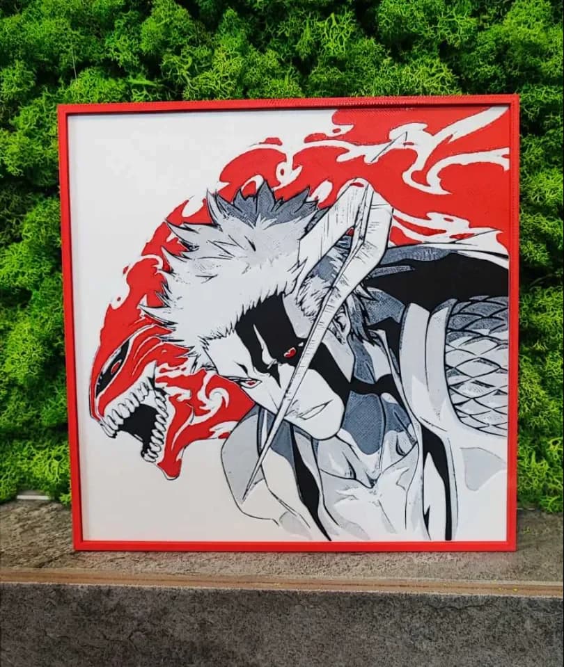 Ichigo's Bankai by Garuda3D HueForge model: Ichigo's Bankai by Garuda3D