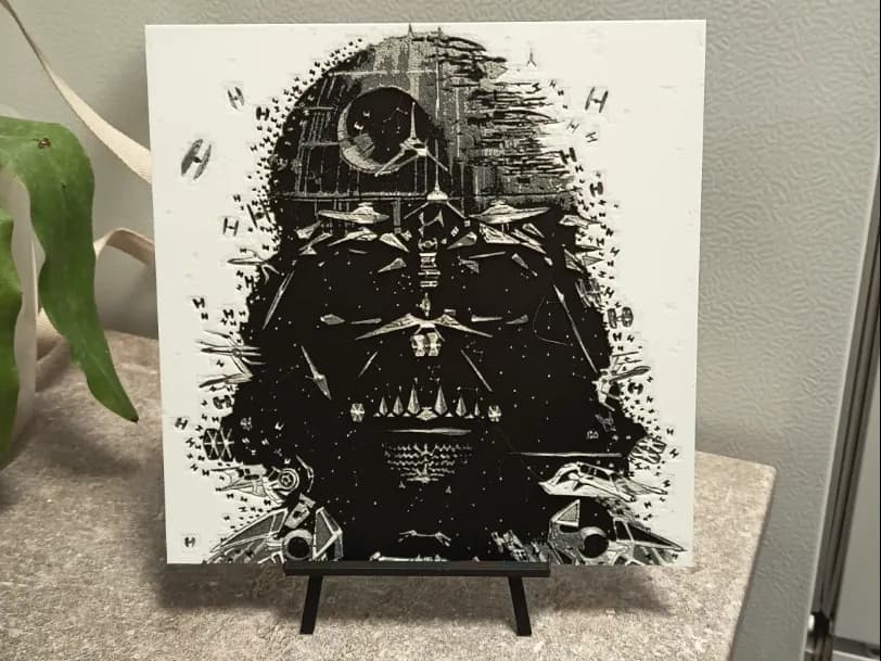 Darth Vader Star Wars Hueforge by 3DNesy HueForge model: Darth Vader Star Wars Hueforge by 3DNesy
