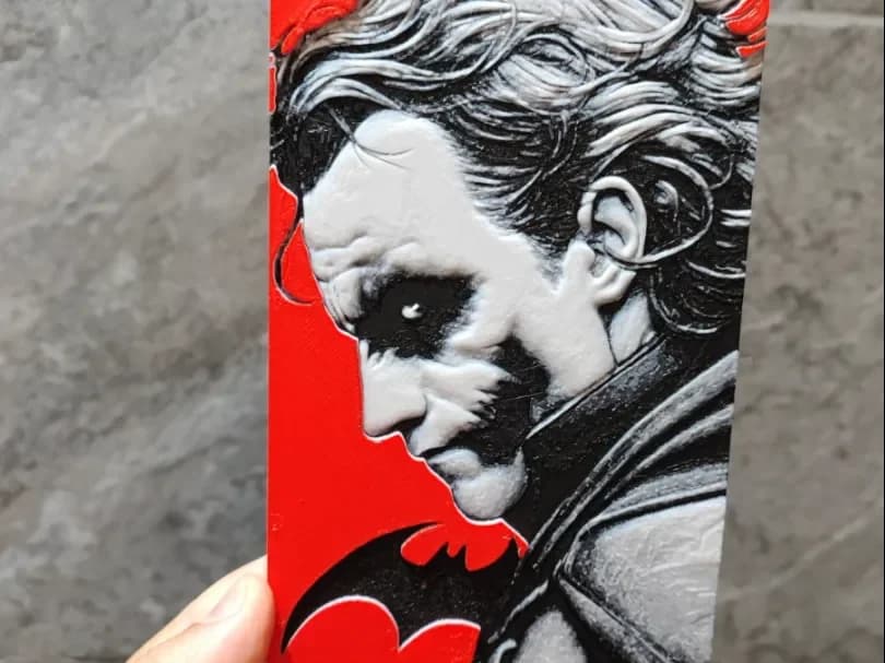 Joker by Garuda3D HueForge model: Joker by Garuda3D