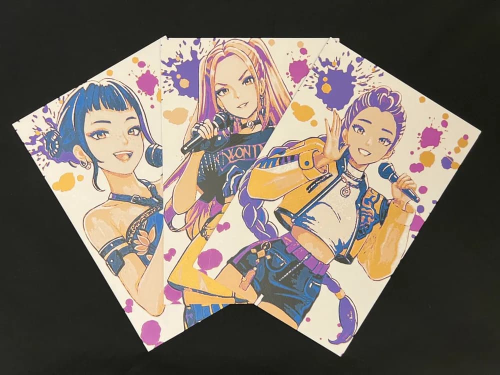 HueForge model: Kpop Demon Hunters - Huntr/X Members - Portraits by 3djd