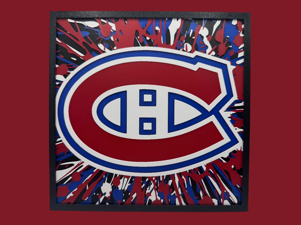 Montreal Canadiens - NHL Series 2 by Canadian Gamer HueForge model: Montreal Canadiens - NHL Series 2 by Canadian Gamer