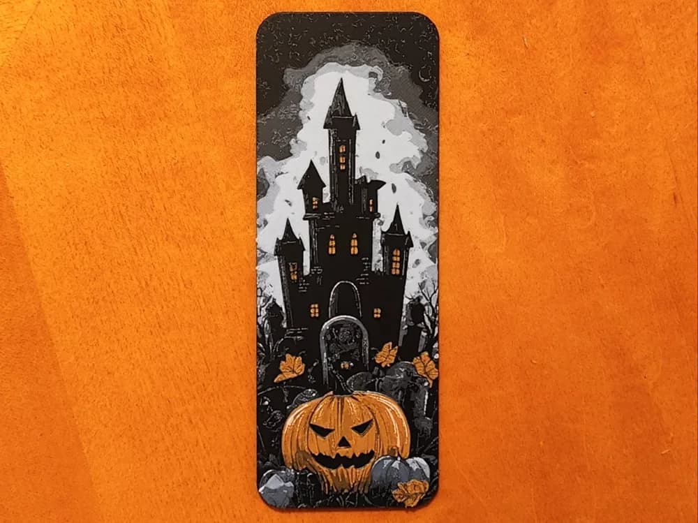 Jack O Lantern Halloween Bookmark by Sarge HueForge model: Jack O Lantern Halloween Bookmark by Sarge